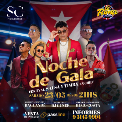 NOCHE DE GALA PRIMER FESTIVAL DE SALSA Y TIMBA EN CHILE