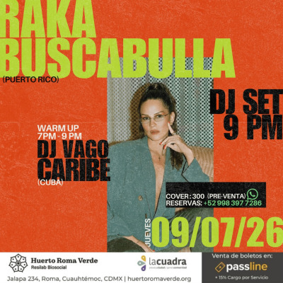 Raka Buscabulla en el Huerto Roma Verde