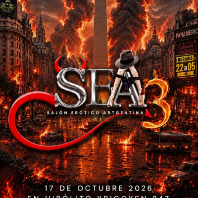 Flyer de Salón Erótico Argentina