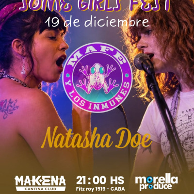 Flyer de Some Girl Fest Invitadas Mafe Fages y Natasha Doe
