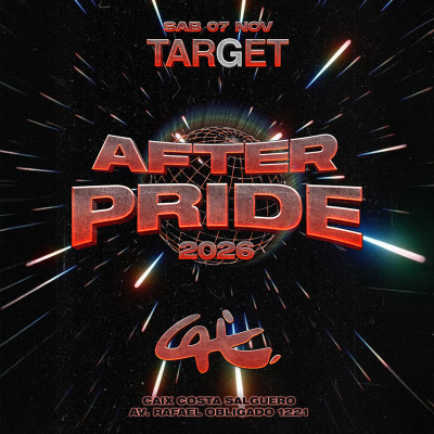 Flyer de TARGET AFTER PRIDE 2026