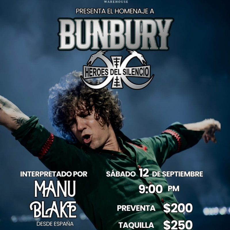 Tributo a Héroes del silencio y Bunbury por Manu Blake