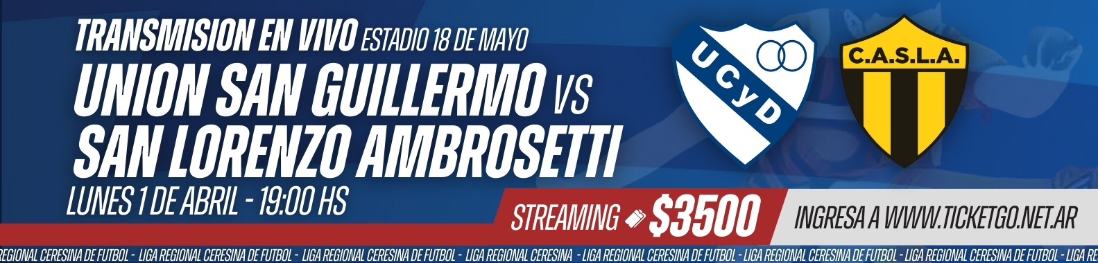 Fecha 4 - Unión San Guillermo vs San Lorenzo de Ambrosetti - Torneo Apertura 2024 LRCF.