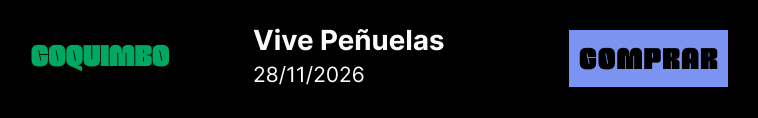 Coquimbo, Vive Peñuelas, 28 de noviembre de 2026