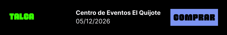 Talca, Centro de Eventos El Quijote, 5 de diciembre de 2026